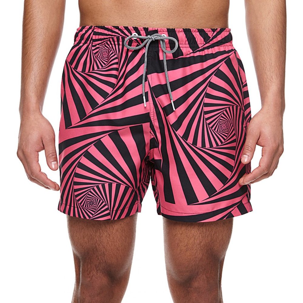 BOARDIES Vortex Swim Trunks Black / Pink